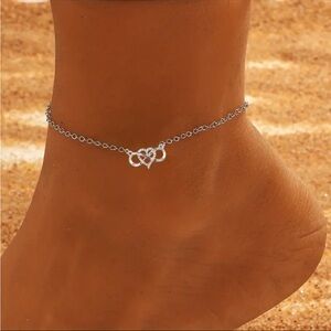 Heart Infinity Anklet